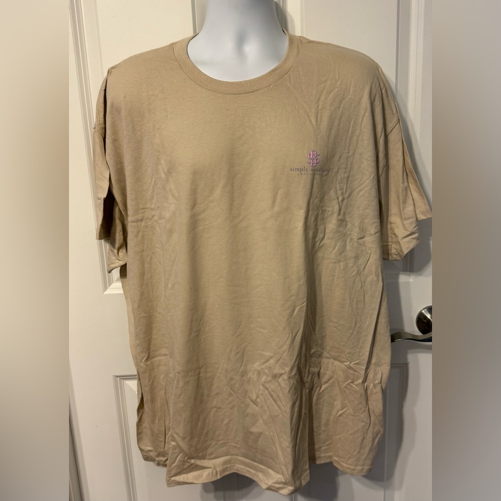 Simply Southern Beige Short Sleeve Tee
